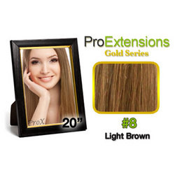 Pro  Great True Human Hair Extensions #8 Light Brown Pro Cute 14 inch  