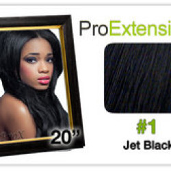 Pro Great True Human Remy Hair Extensions Pro Lace 20 inch Jet Black Remy 