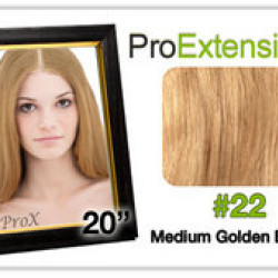 Pro  Great  True Human Hair Extensions Pro  HairvLace 20 inch Medium Golden Blonde #22