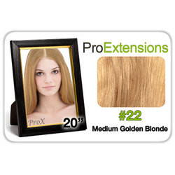 Pro  Great  True Human Hair Extensions Pro  HairvLace 20 inch Medium Golden Blonde #22