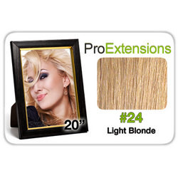 Pro  Great True Human Hair Extensions Pro  Hair Lace 20 inch Light Blonde  
