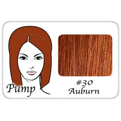 Pro  Great True Human Hair Extensions #30 Auburn :  Pro Pump Clip-in  Tease With Ease 